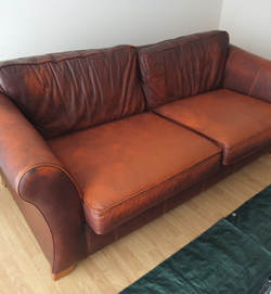 Leather Sofa Wear Before